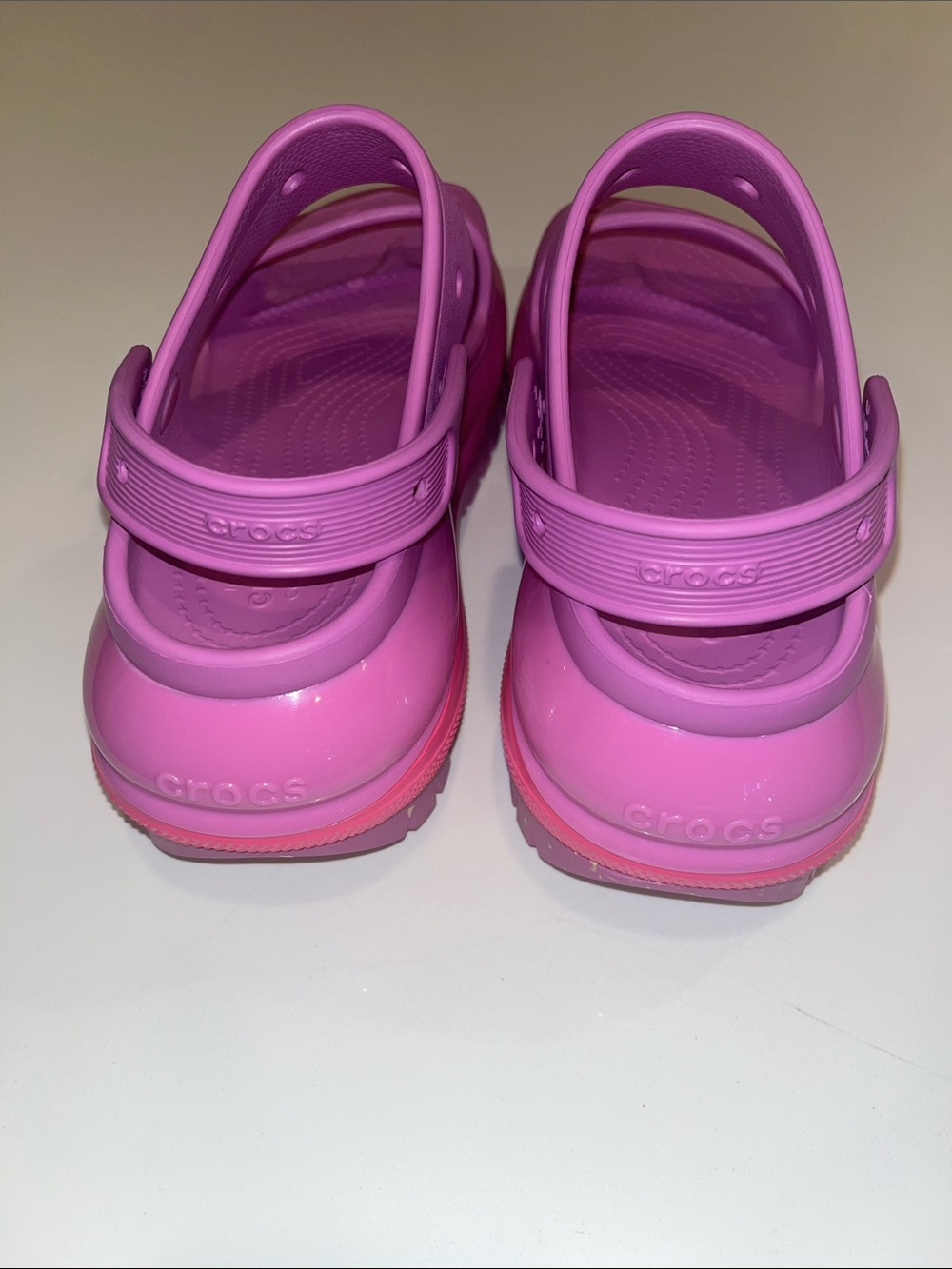 CROCS MEGA CRUSH Chunky Platform Sandal in Purple & Hot Pink. Women’s 8/Men’s 6 - Picture 9 of 16